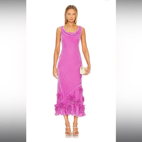 SALONI Asher Dress in Peony - Picture 1 of 7